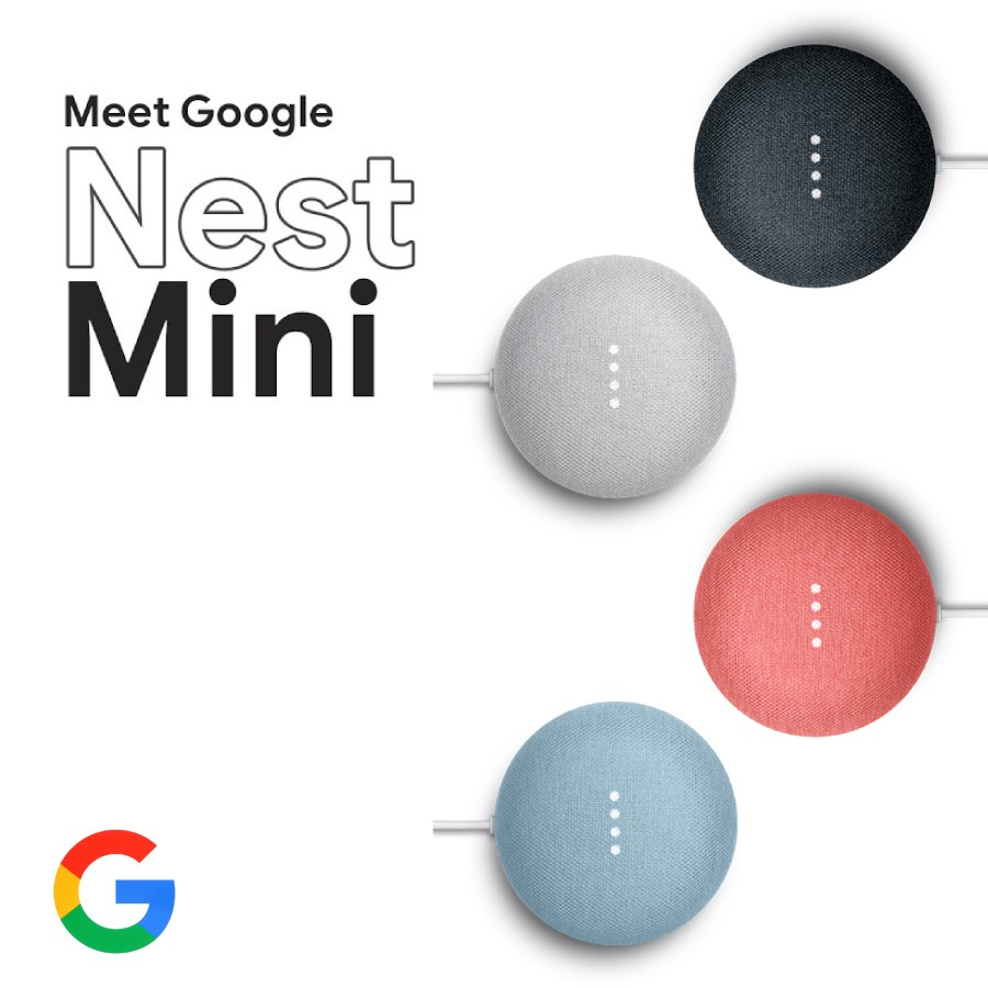 Google Nest Mini (2nd Generation) ลำโพงสั่งงานด้วยเสียง ผู้ช่วยอัจฉริยะในบ้าน