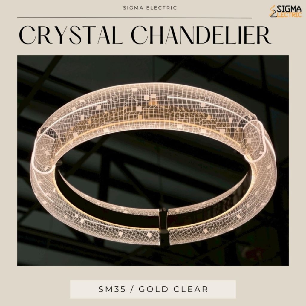 โคมคริสตัลแท้ Crystal Chandelier (SM35)