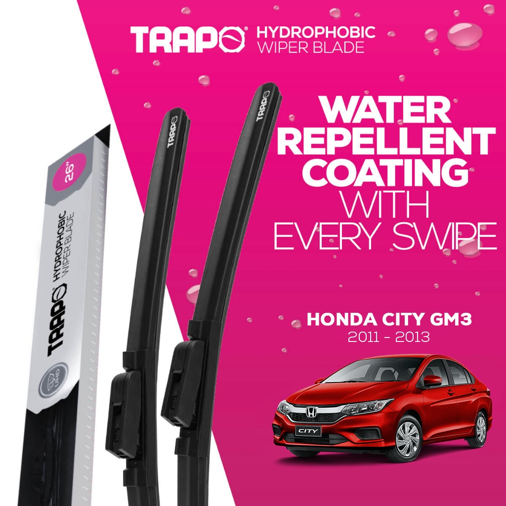 ที่ปัดน้ำฝน Trapo Hydrophobic Honda City GM3 (2011-2013 1 คู่