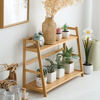 ชั้นวางเครื่องปรุงminimal ไม้ไผ่ แบบ2ชั้น ชั้นวางของอเนกประสงค์ สำหรับวางของบนโต๊ะ
