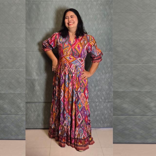 Passara Basic เดรสยาวชายระบาย หลากสี [TAILUE]