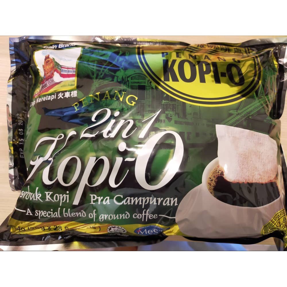 กาแฟดำ 2in1 PENANG Kopi-O(25g*25ซอง)