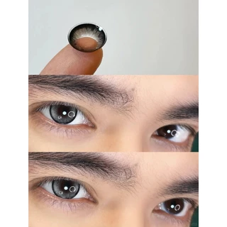 Midroo ตาโต เหมาะกับหน้าสด คอนแทคเลนส์ ขนาดใหญ่ 🖤Moon Grey 14.5mm Monthly Replace