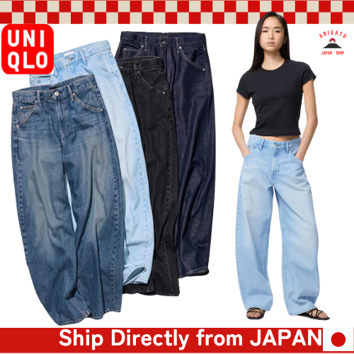 UNIQLO Women's Baggy Curve Jeans [ส่งตรงจากประเทศญี่ปุ่น ของแท้ 100%]