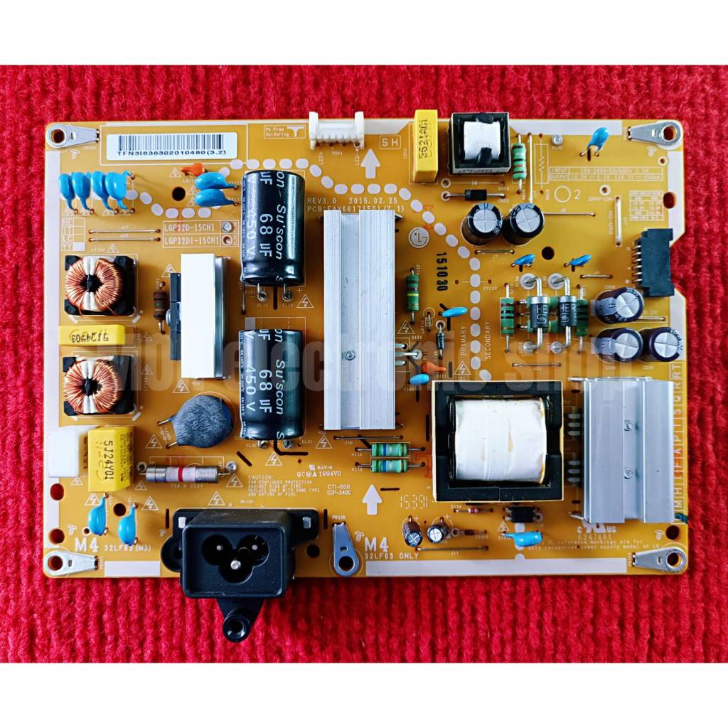 เพาเวอร์ซัพพลายทีวี LG สำหรับรุ่น 43LF590T, 32LF550D , 32LF595D , 32LF560D พาสบอร์ด EAX66171501