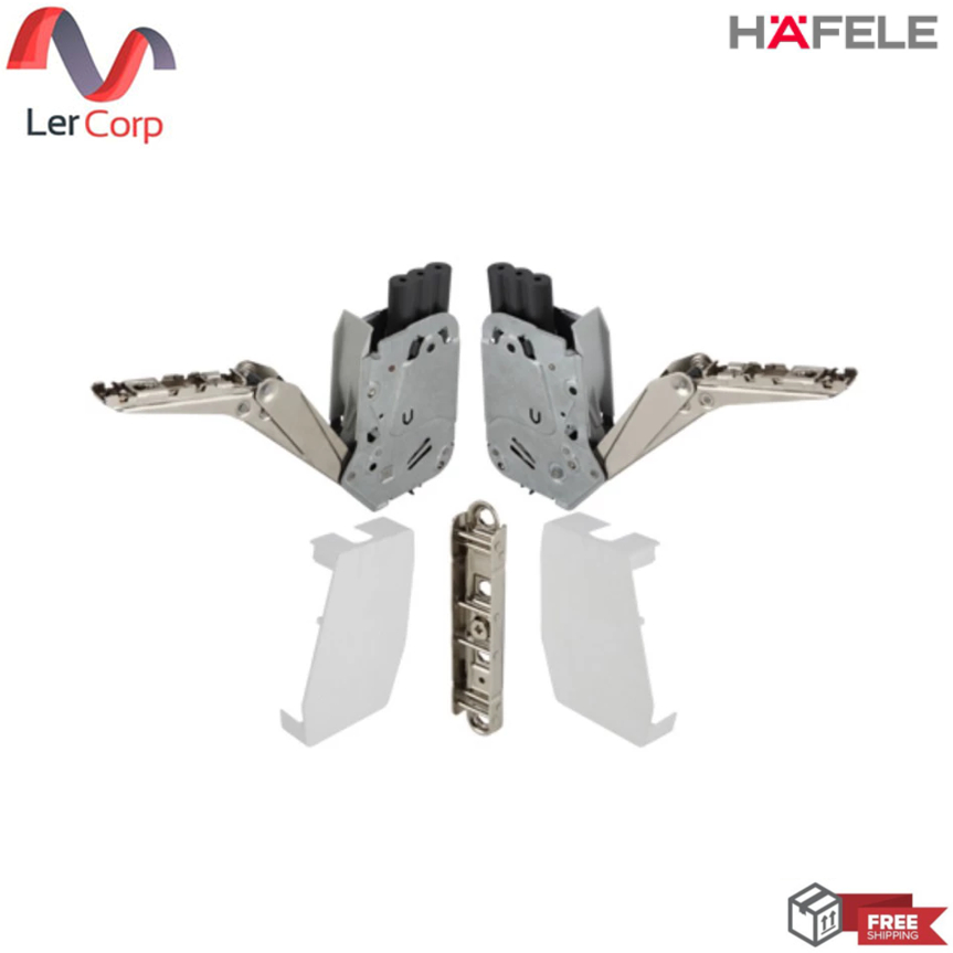 (Hafele) สำหรับบานไม้เปิดเดี่ยวขนาดใหญ่รุ่น F ฝาสีขาวFreeflap3.15 (493.05.325)