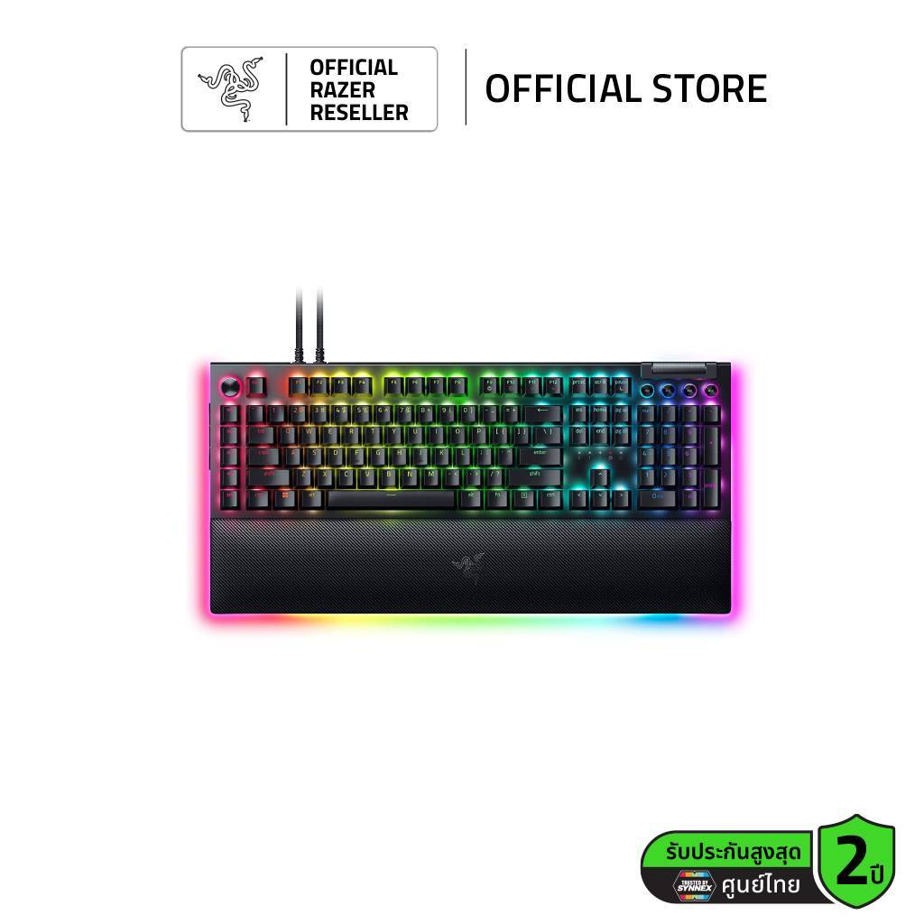 Razer BlackWidow V4 Pro -  Mechanical มาพร้อมไฟ RGB Razer Chroma™ (คีย์ EN) คีย์บอร์ดเกมมิ่ง