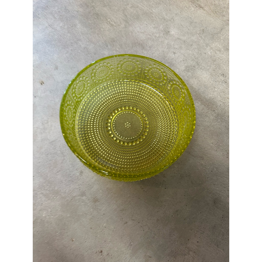 💚✨ ชามยูเรเนียมแก้วแท้ (Uranium Glass Bowl) รอบวง 8 นิ้ว ✨💚 ใบจริงหนามาก