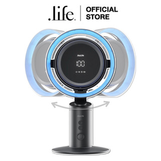 Jisulife พัดลมตั้งโต๊ะแบบพกพา Table Fan Pro 3 สี Dark Grey (ปรับแรงลมได้ 100 ระดับ) | by Dotlife