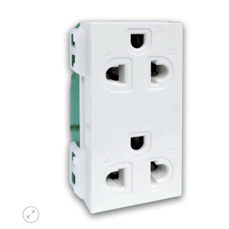 เต้ารับ กราวด์คู่ SOCKET NN801K NATIONINE