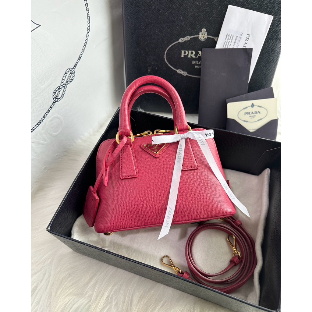 Prada alma mini (สีชมพู peonia)