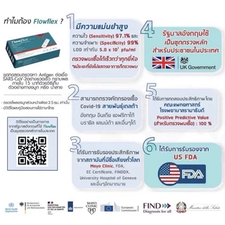 ชุดตรวจโควิด ATK Flowflex 2in1 - ตรวจโควิดจมูก & น้ำลาย