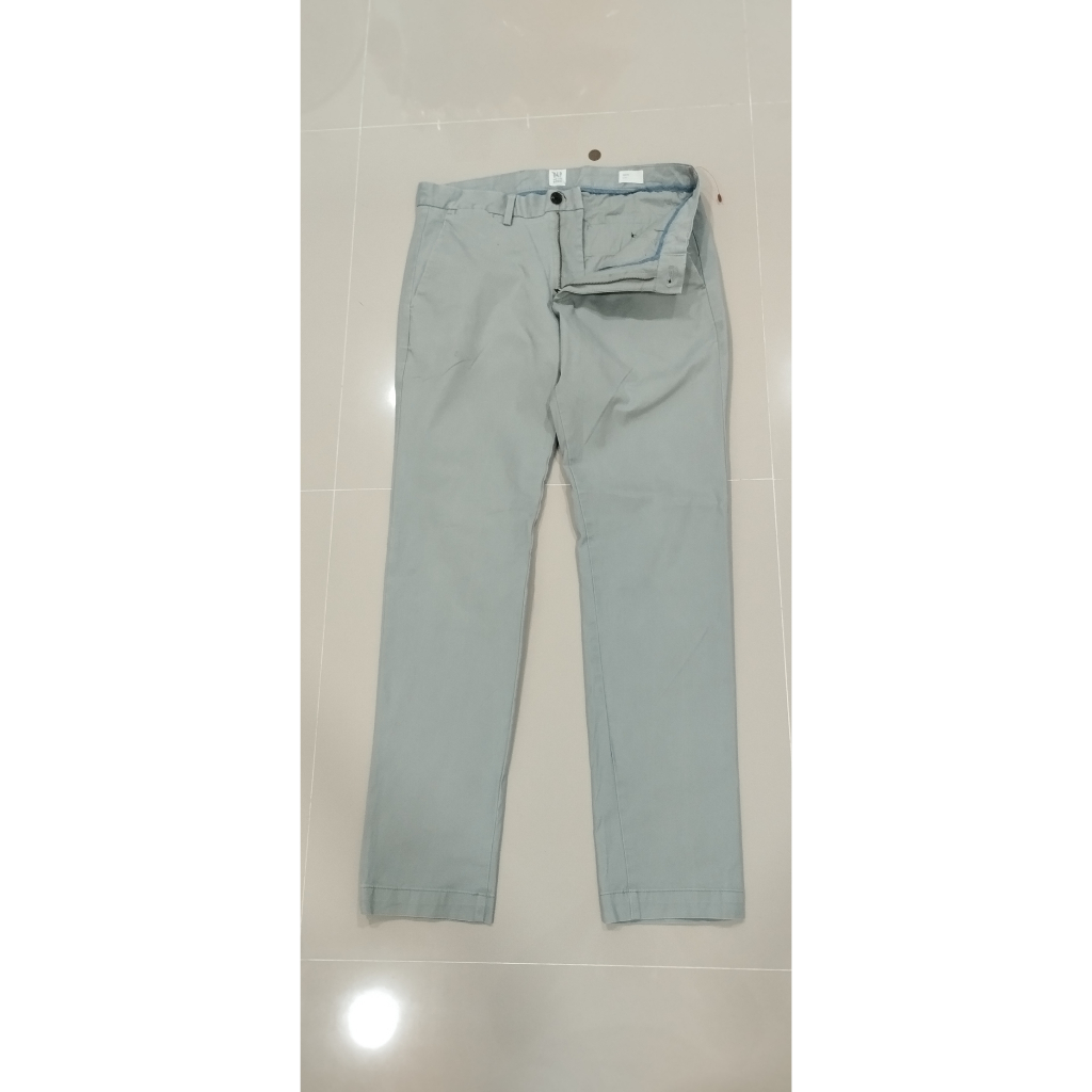 41VPPกางเกงเวสปอยท์ผู้ชาย  ขนาด32นิ้ววัดได้33 รอบเอว32-33 นิ้ว West Point pants  ขาวควันบุหรี่  ผ้าห