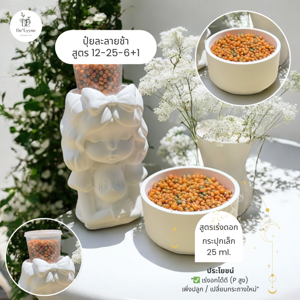 🌿 ปุ๋ย 12-25-6+1 สูตรดอก 🧡 แค่ 19.-