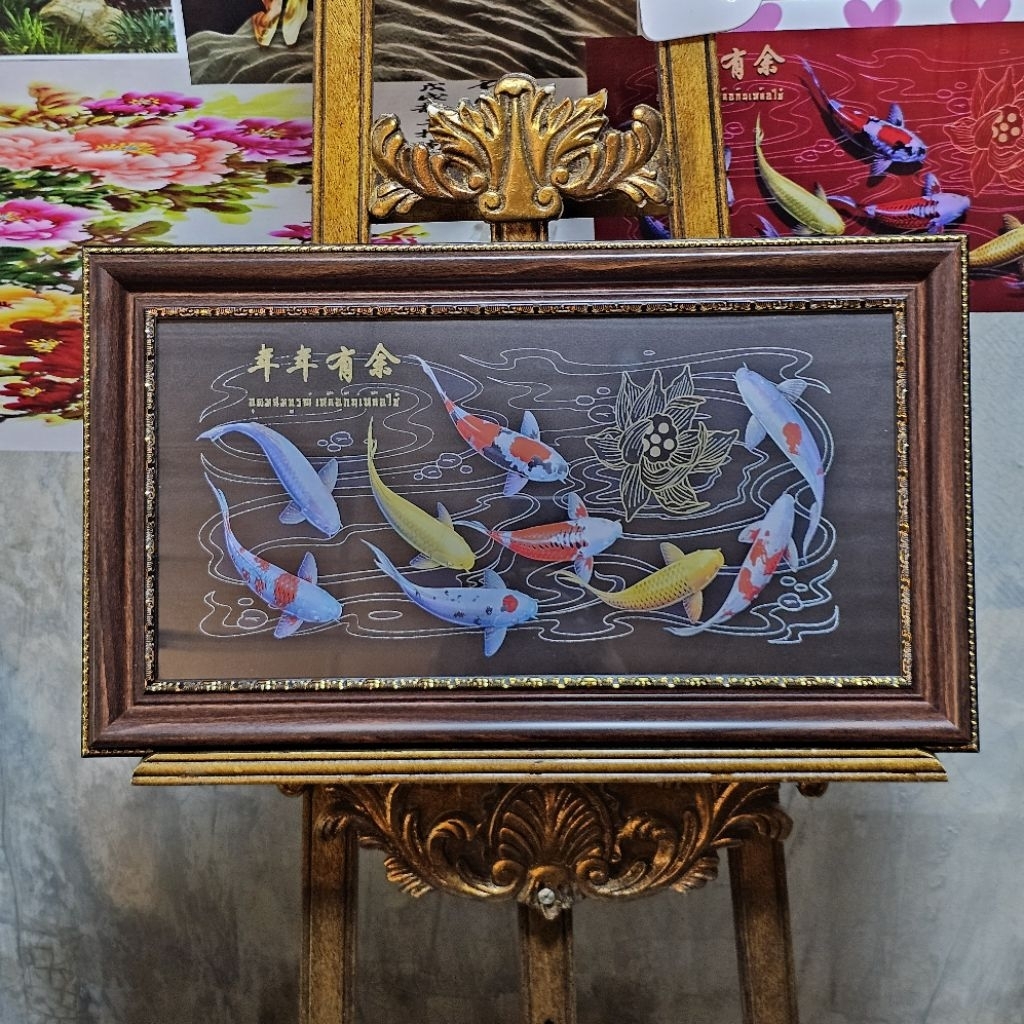 กรอบรูปมงคลขนาด20x40cmตกแต่งบ้านร้านกิจการของขวัญขึ้นบ้านใหม่เปิดร้านใหม่