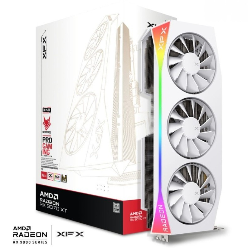 XFX MERCURY RX9070XT MAGNETIC 16GB GDDR6 WHITE