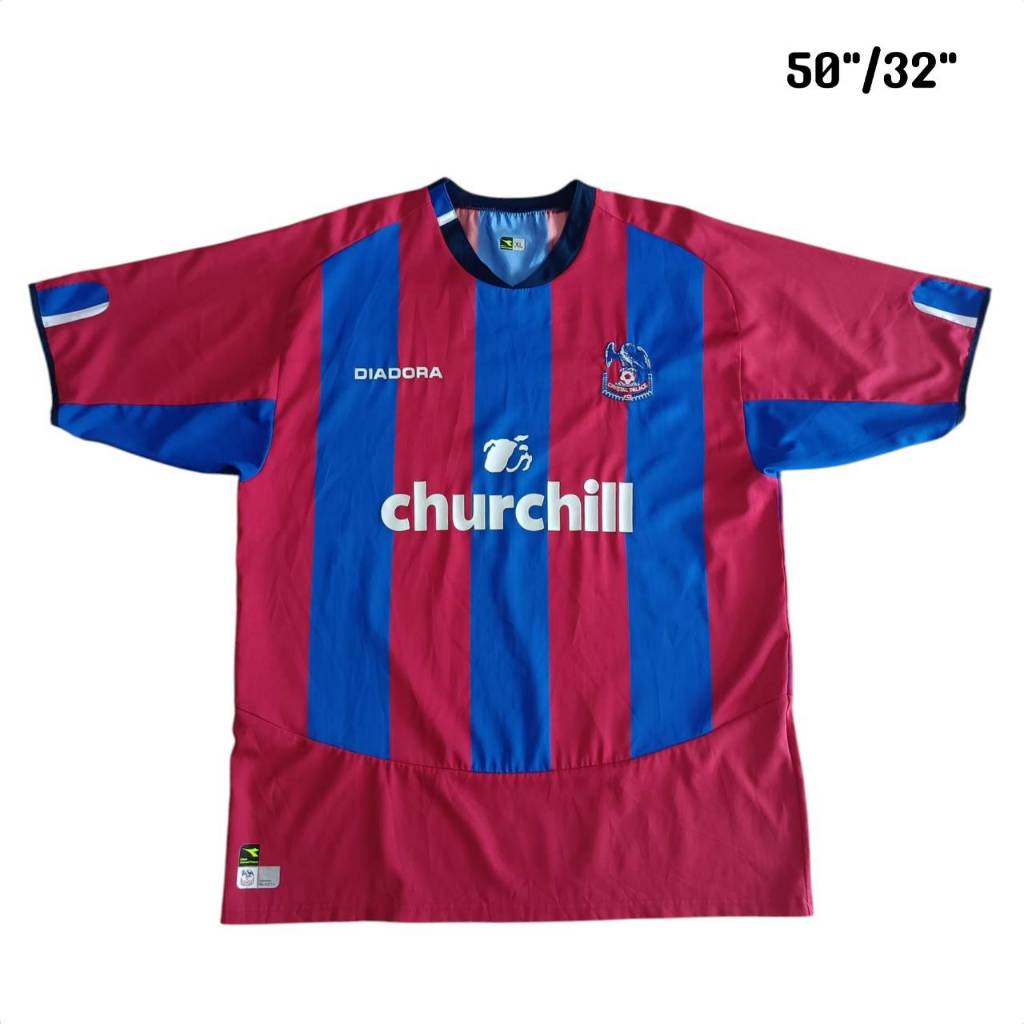 DIADORA Crystal Palace home shirt 2004/05 Premier League JERSEY football Shirt SIZE XL  เสื้อบอล เดี