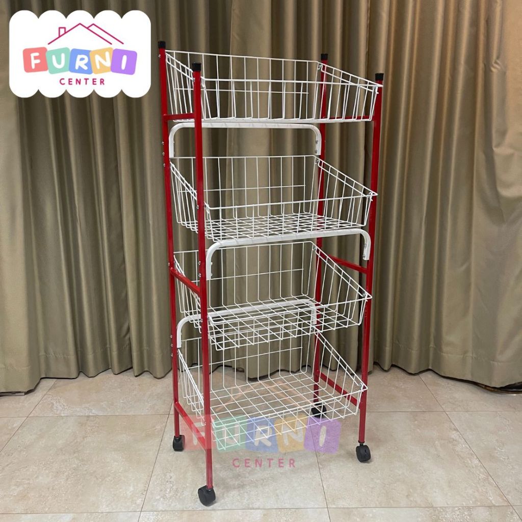 ชั้นวางของเอนกประสงค์ 4ชั้น (P208)