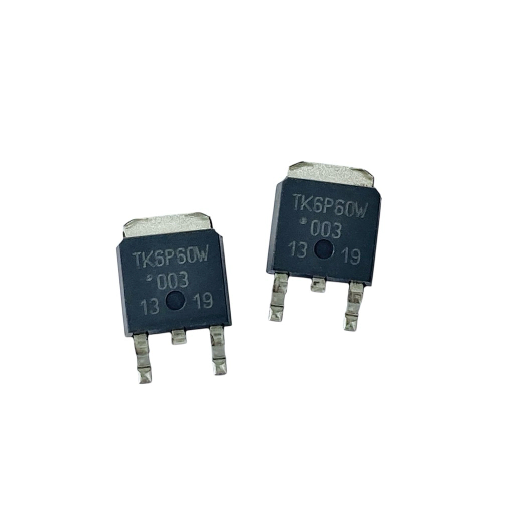 Mosfet TK6P60W (ราคาต่อ 1 ชิ้น) N-Channel 6.2A 600V SMD TO-252 มีสินค้าพร้อมส่งในไทย