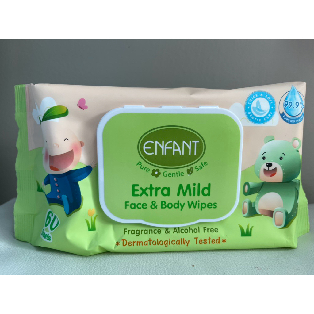 ทิชชู่เปียกอองฟองต์ Enfant Extra Mind face&body