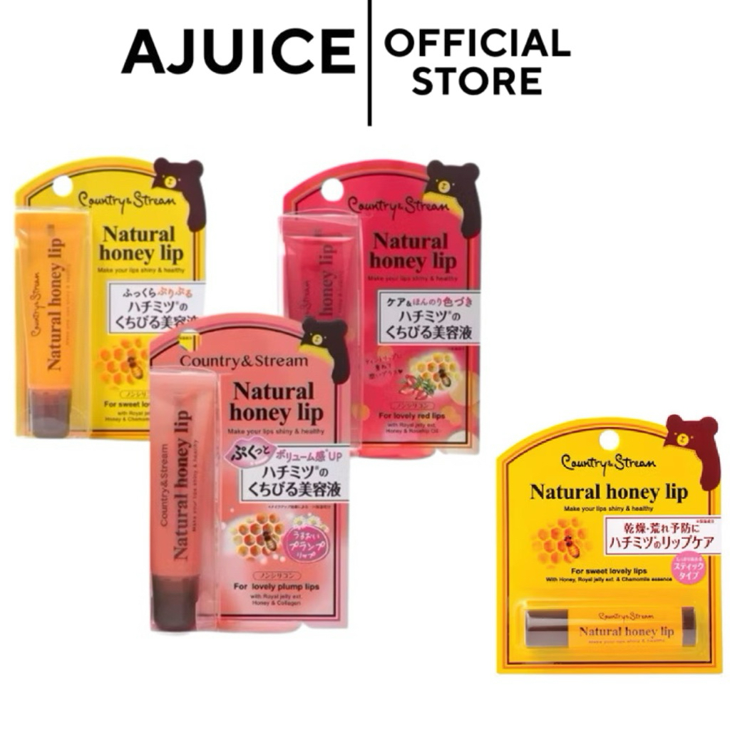 ร้านหิ้วเอง💚🇯🇵Country & Stream Natural Honey Lip บำรุงริมฝีปาก