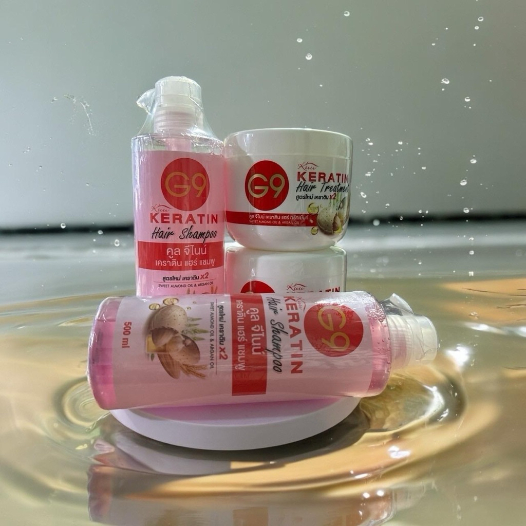 G-9 Keratin Hair Shampoo & Treatment (1+1) กระปุก