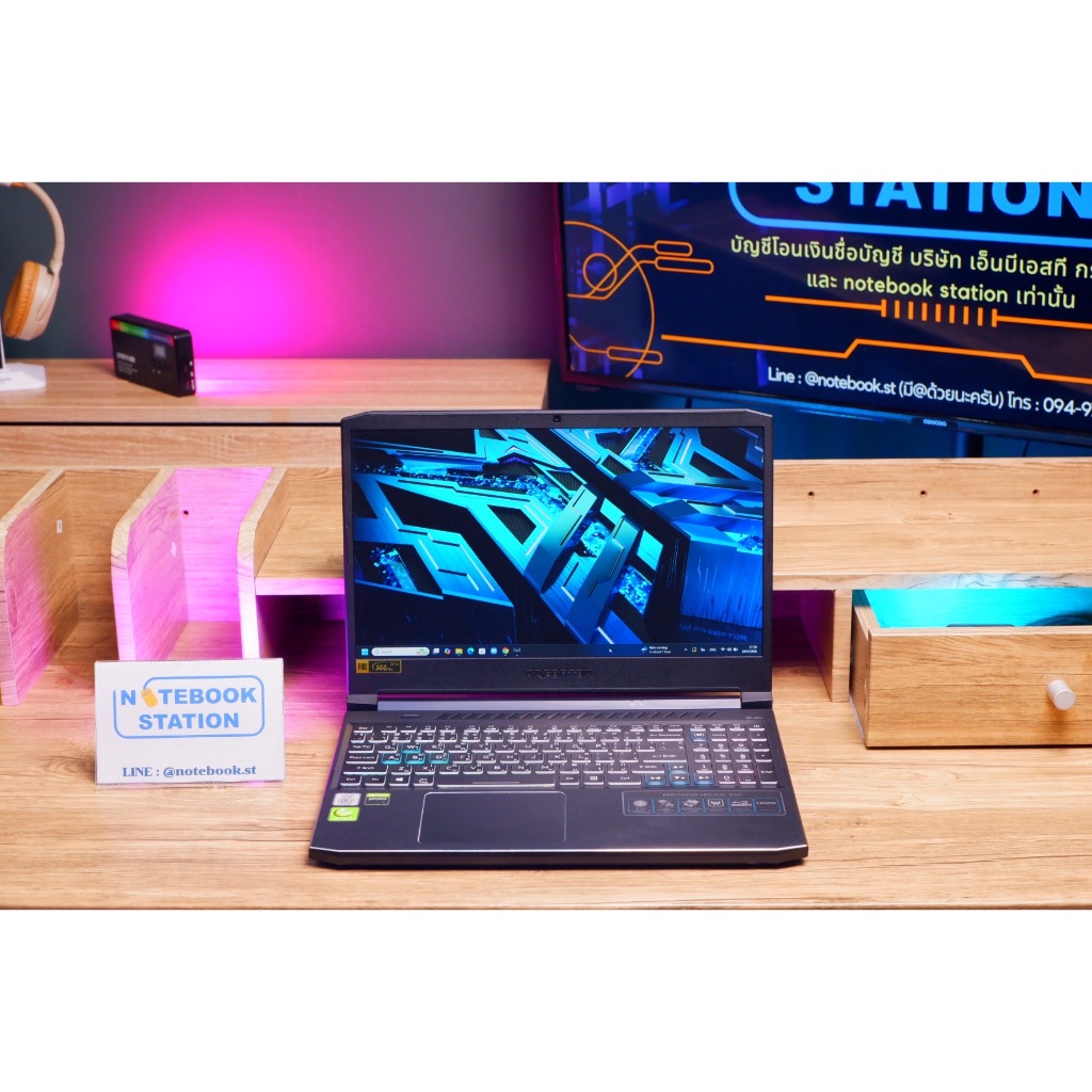Acer Predator Helios 300 i7-10750H RTX-2060(6GB) Ram16 SSD1TB จอ15.6 144Hz สเปคสูงจัดเต็ม คีย์บอร์ดR