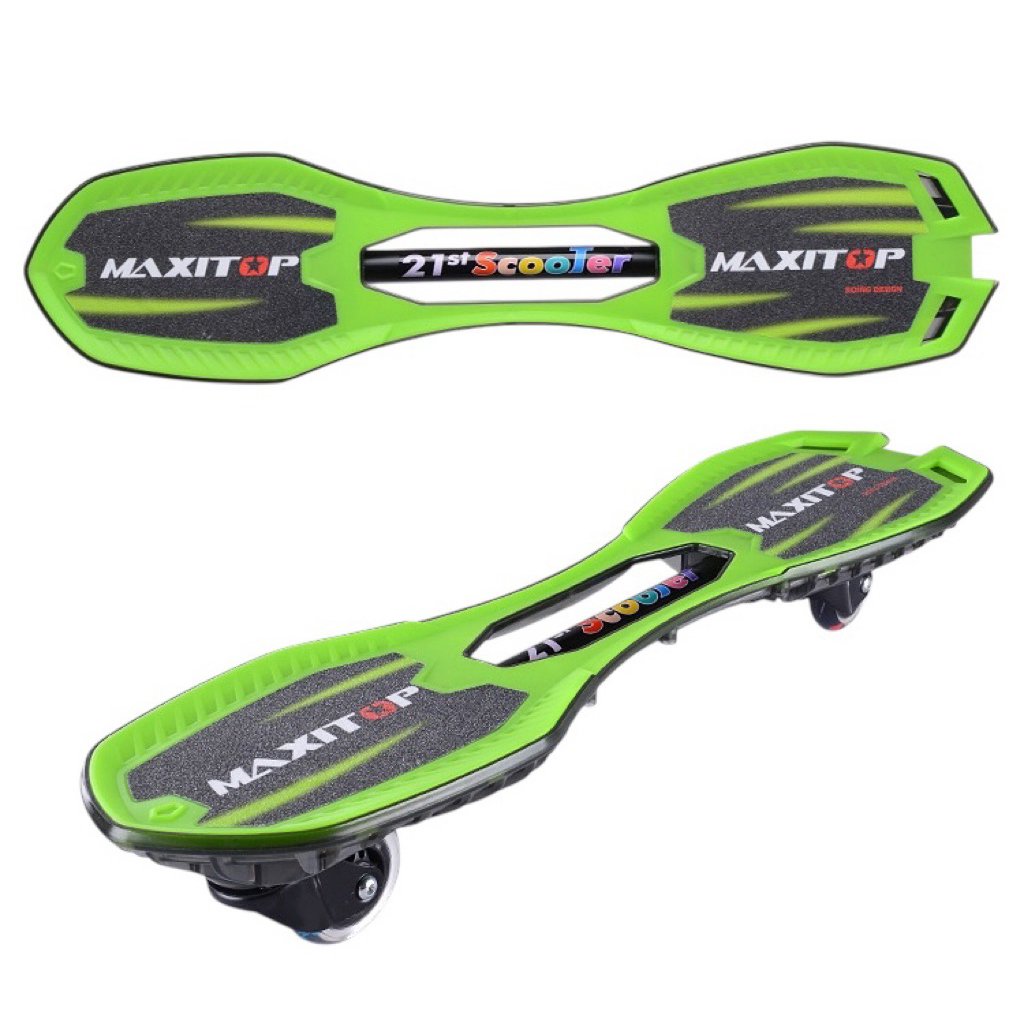 สีเขียว สเน็กบอร์ด Snakeboard กีฬา ออกกำลังกาย