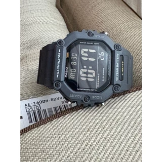 CASIO ของแท้ ประกันศูนย์ 1 ปี รุ่น AE-1600H-8BV นาฬิกาผู้ชาย สายเรซิน พร้อมส่ง