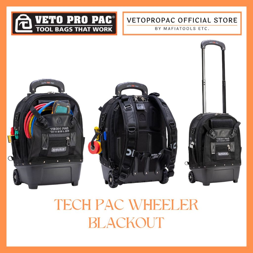 VETO PRO PAC รุ่น TECH PAC WHEELER BLACKOUT