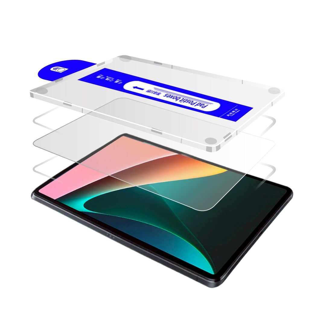 ฟิล์มกระจก พร้อมบล็อคติดตั้ง สำหรับ  เสี่ยวมี่ แพด5 / เสี่ยวมี่ แพด 6เอส โปร / For  Xiaomi Pad 5 / Xiaomi Pad 6s Pro
