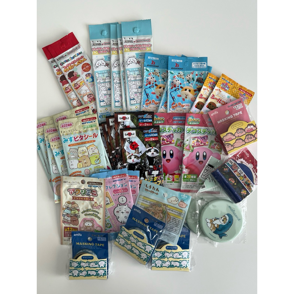 (พร้อมส่ง) - แท้จากญี่ปุ่นมือ 1 ซองสุ่มสินค้าน่ารัก amifa และอื่นๆ Sumikko Chiikawa Shin chan Kirby Mofusand
