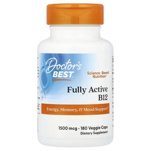Doctor's Best - Fully Active B12 1500 mcg (180 Veggie Caps) วิตามินบี12