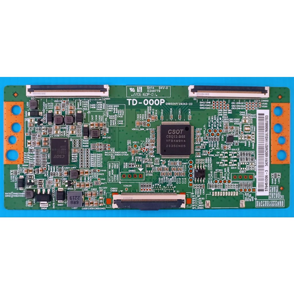 บอร์ดทีคอนทีวี HAIER สำหรับรุ่น H65K7UG พาสบอร์ด TD-000P ทีบาร์ ST6451D06-3