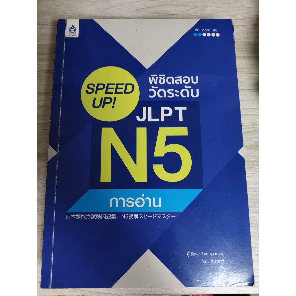 หนังสือJLPT N5 การอ่าน การฟัง ไวยากรณ์