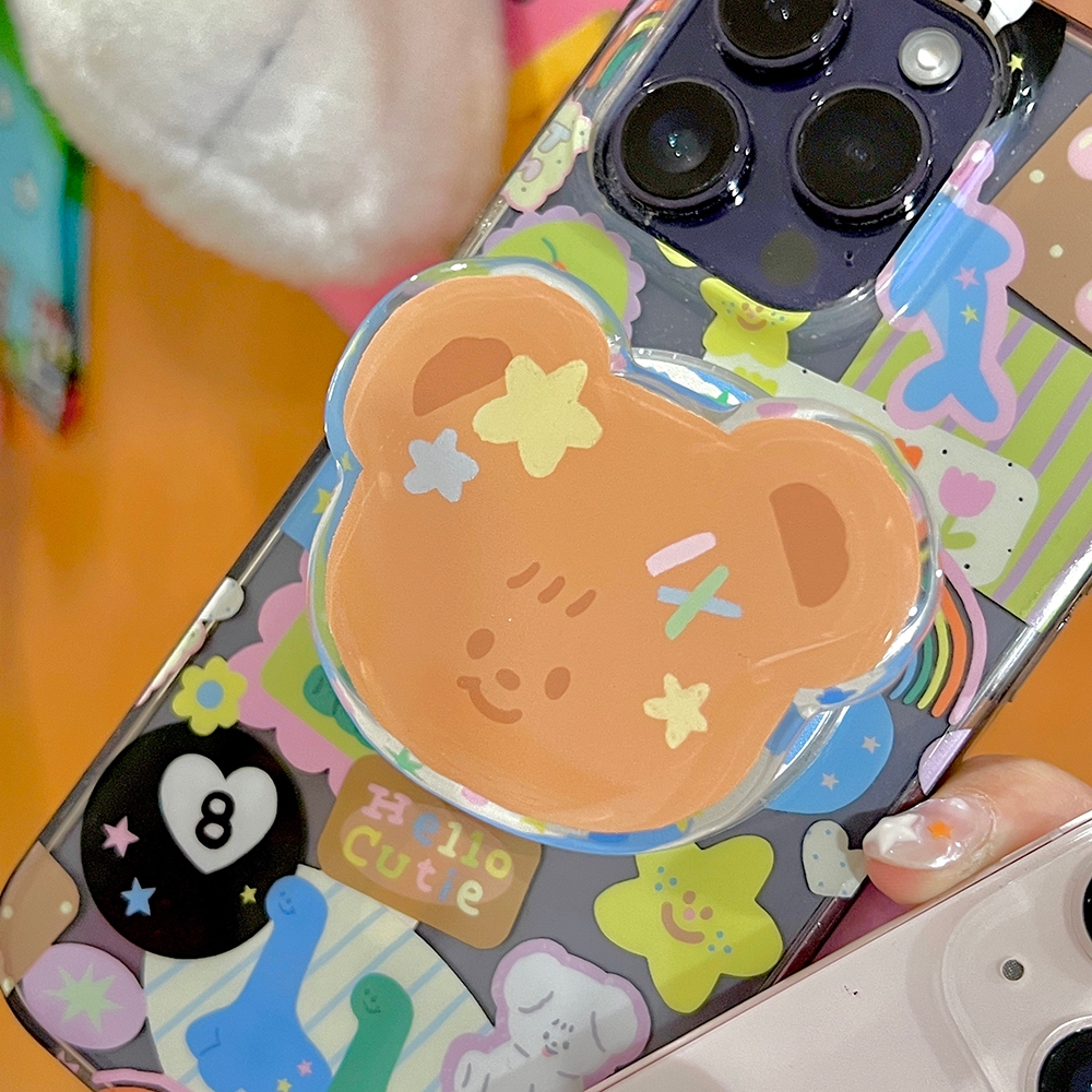 Magnet griptok : Teddy y2k กริ๊ปตอกแม่เหล็กสำหรับเคสแม่เหล็ก ลายหมีเท๊ดดี้y2k*ไม่รวมเคส* | Stickwithme4ev