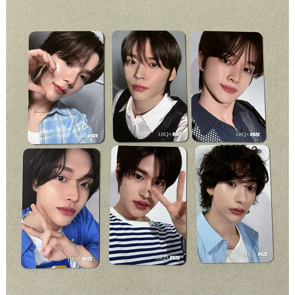 💥การ์ด uiq riize วอนบิน แอนตัน ซองชาน โชทาโร่ อึนซอก โซฮี