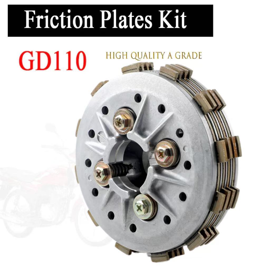 ชุดแผ่นแรงเสียดทานสำหรับ Suzuki GD110 / gd110 ชุดคลัตช์พร้อมตะกร้าอุปกรณ์เสริมมอเตอร์ไซค์