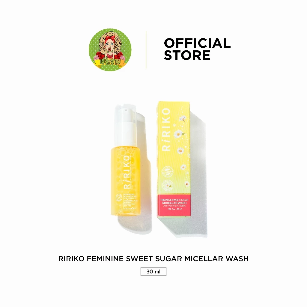 Ririko Sweet Sugar Wash - 30 ML ผลิตภัณฑ์ทำความสะอาดจุดซ่อนเร้นผู้หญิง ที่ล้างน้องสาว