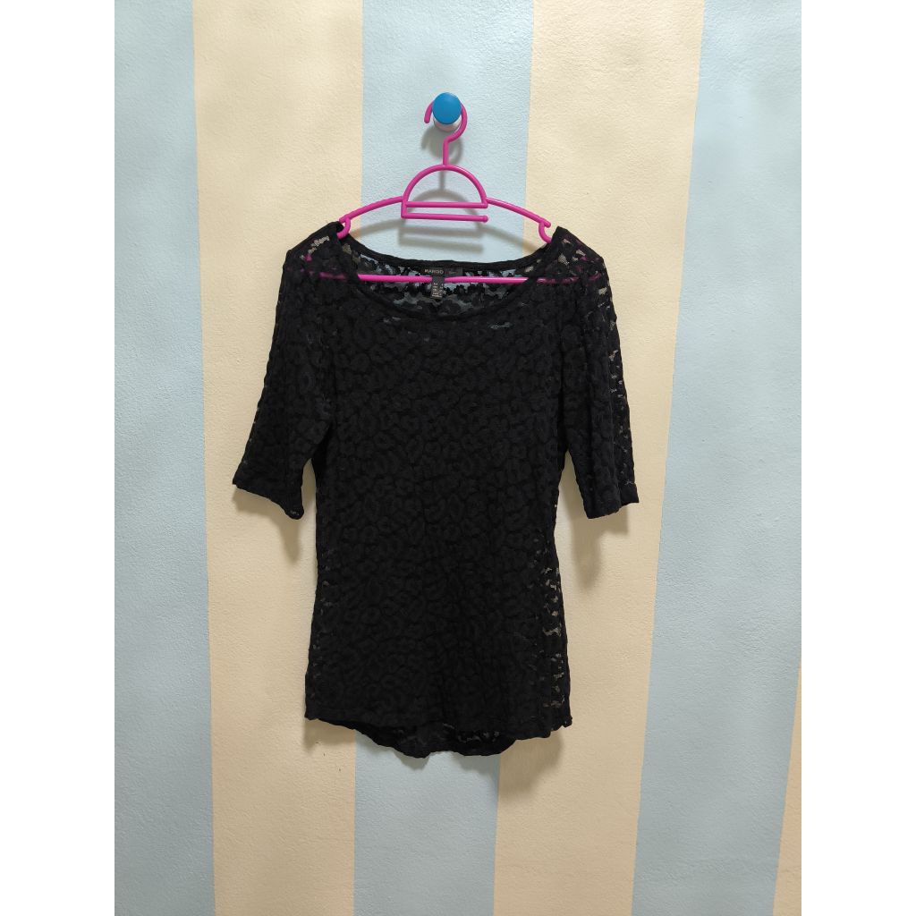 🖤🖤🖤 เสื้อลูกไม้ MANGO 🖤🖤🖤