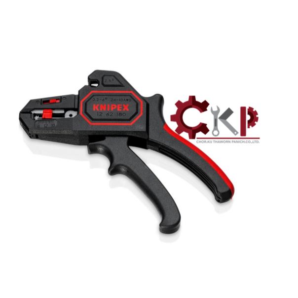 KNIPEX คีมปอกสายไฟแบบกลม อัตโนมัติ ขนาด 180 มม // ออกใบกำกับภาษีได้