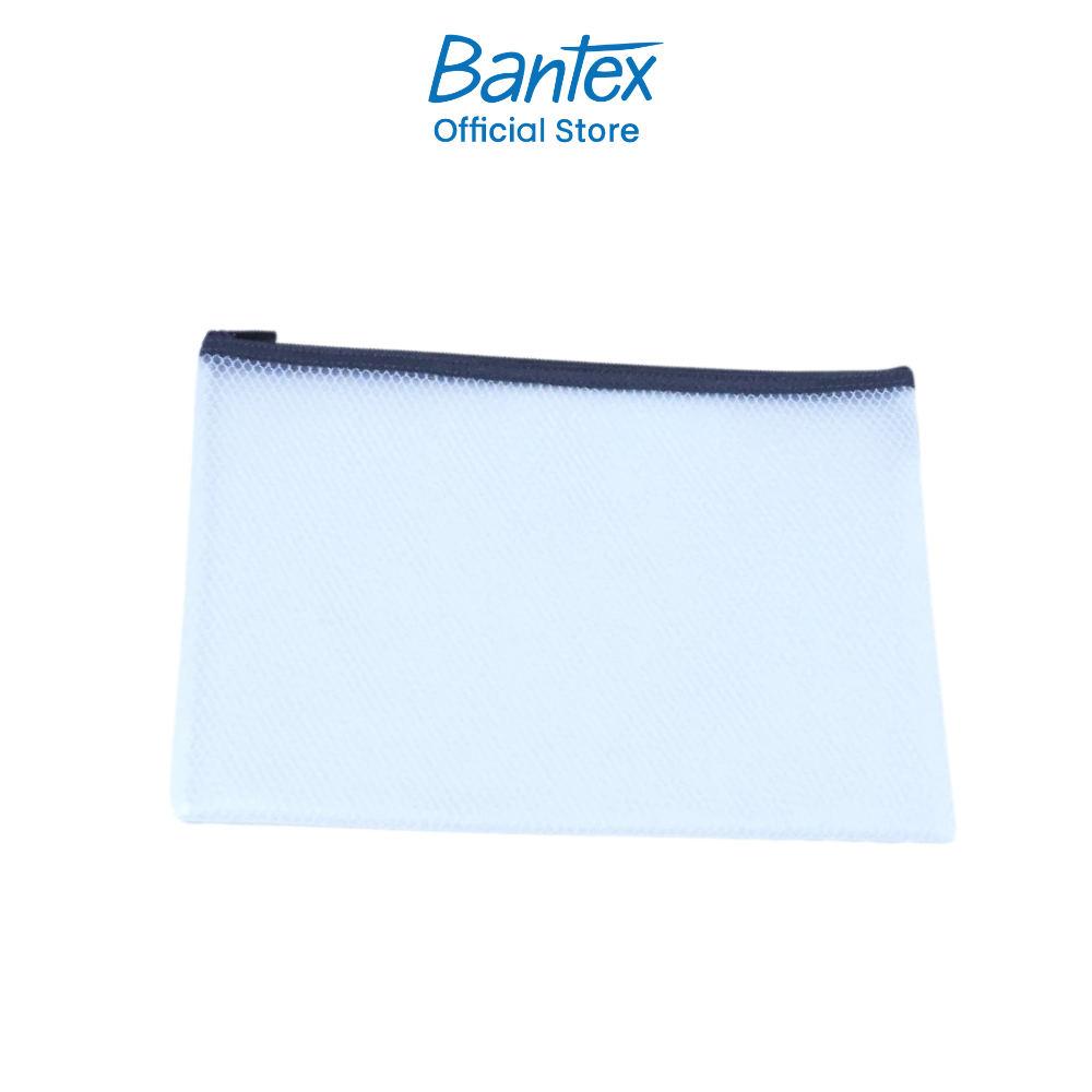 Bantex กระเป๋าใส่ปากกา กระเป๋าดินสอแบบตาข่ายมีซิป แบบหนา ใส่เครื่องเขียน พกพาสะดวก ดีไซน์เรียบหรู Zip bag