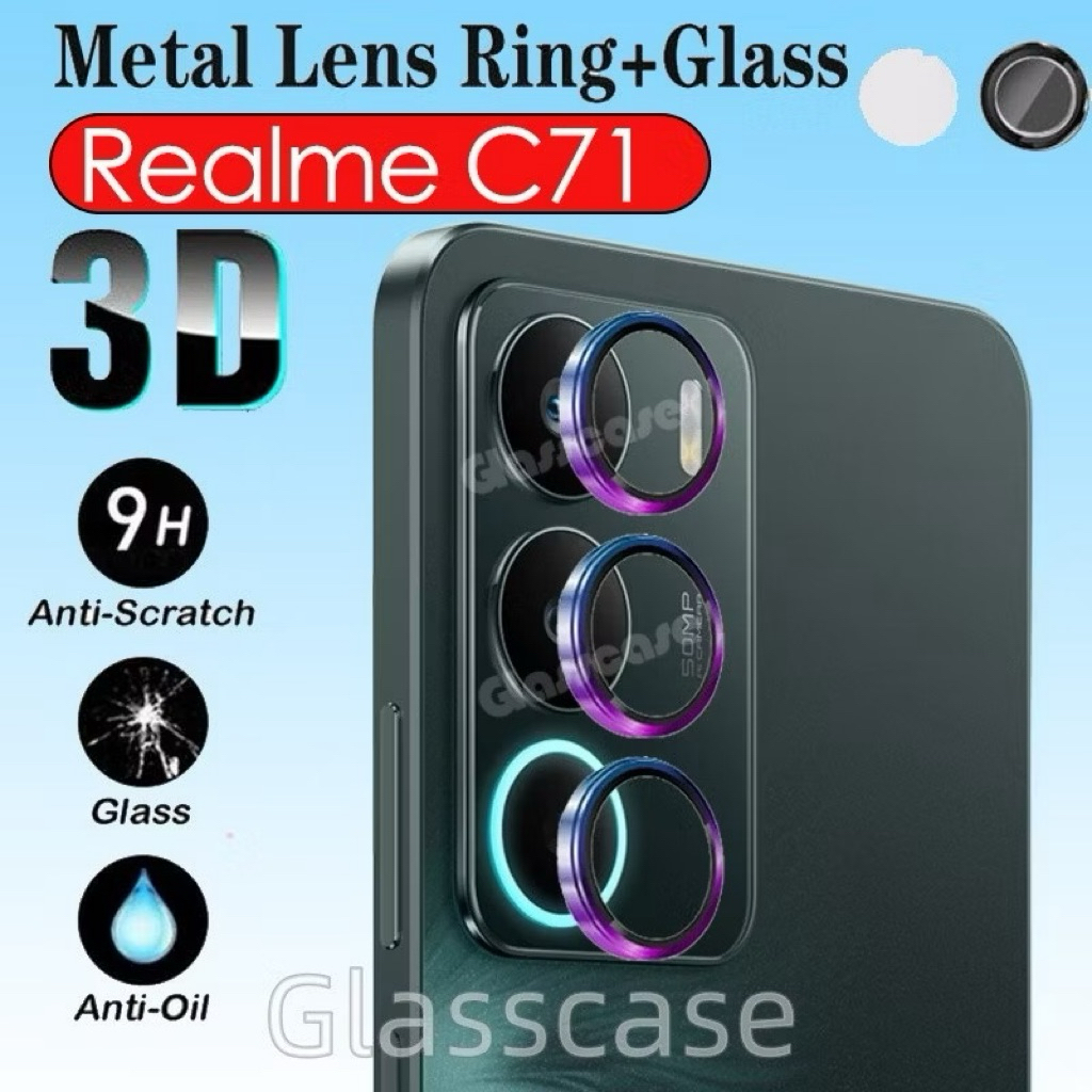 🇹🇭(ส่งจากไทย) ฟิล์มเลนส์กล้อง วงแหวน สำหรับ Realme C71/Realme C75/Realme C75X /กระจกนิรภัยโค้ง ป้องก
