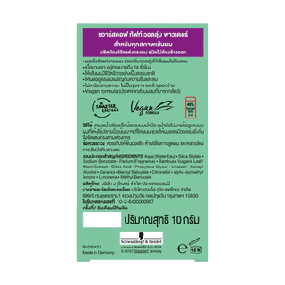 Schwarzkopf Taft Volume Powder / Schwarzkopf GOT2B POWDERFUL " แป้งใส่ผม " ( ขนาด 10 กรัม )