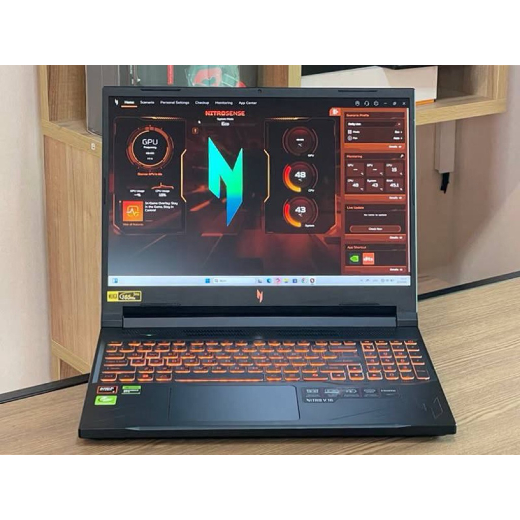 Acer Nitro V 16 ANV16-41-R782 AMD Ryzen 7 8845HS SSD512GB RAM16GB RTX 4060 (8GB GDDR6) สินค้ามือสอง 