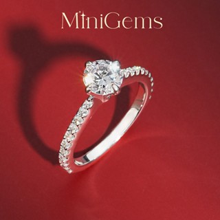 MiniGems แหวน เงินแท้ 92.5 เพชรสวิส(CZ) แหวนคู่ แหวนแต่งงาน …