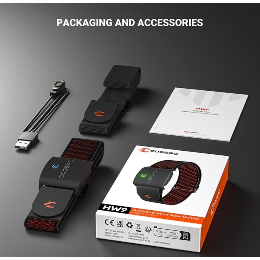 เซนเซอร์วัดหัวใจ CooSpo HW9 ของใหม่