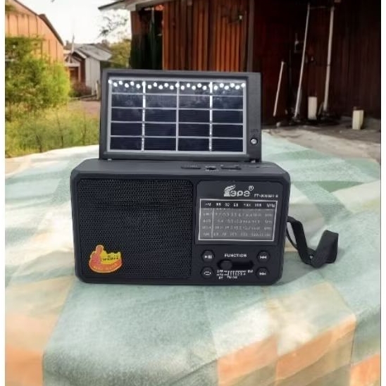 "NEW" วิทยุFM โซล่าเซลล์รุ่นMP-2206 BT-S