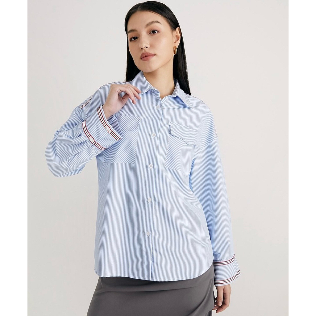 POMELO - Blue stripe shirt 💙
