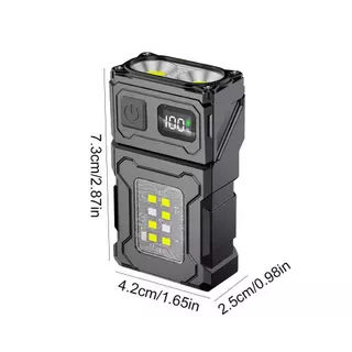 CRX 🚚จัดส่งในประเทศไทย🚚มินิ USB แบบชาร์จไฟ LED ไฟฉายแบบพกพาหางแม่เหล็กไฟฉายซุปเปอร์สว่างแคมป์ไฟฉุกเฉินซังด้านข้าง